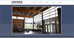 Desktop Screenshot of binderconstruction.com